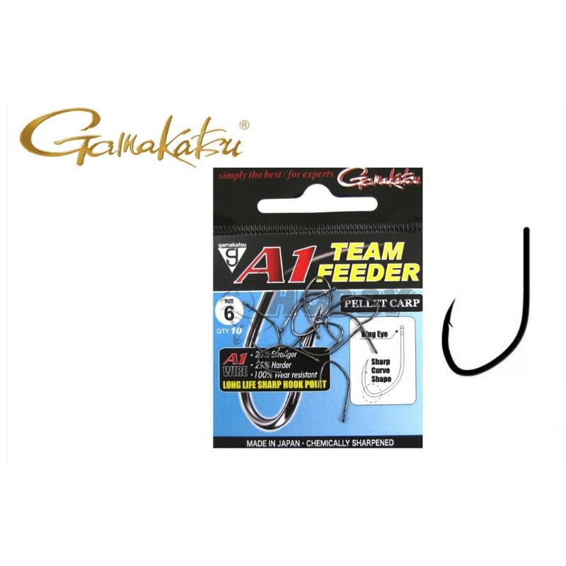 Kabliukai Gamakatsu A1 Team Feeder Pellet Carp