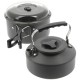 Maisto ruošimo rinkinys 3pc Aluminium Kettle, Pot & Pan Set Ngt