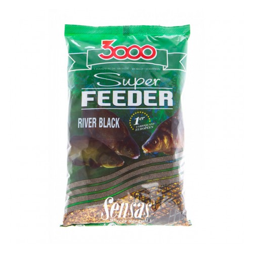 Jaukas SENSAS 3000 Super Feeder River black 1kg