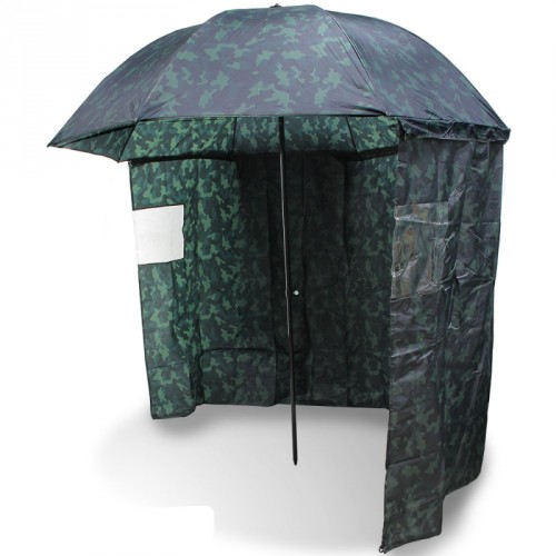 Skėtis NGT Umbrella - 45" Camo with Sides, Tilt Function and Nylon Case