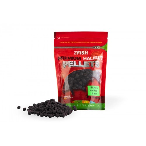 Kabliukų granulės ZFISH Halibut 8 mm / 200 g – Black Halibut