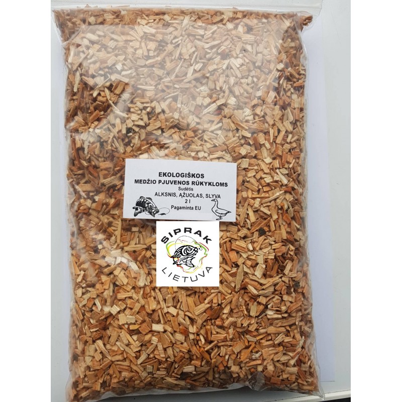Ekologiškos Medžio pjuvenos rūkykloms