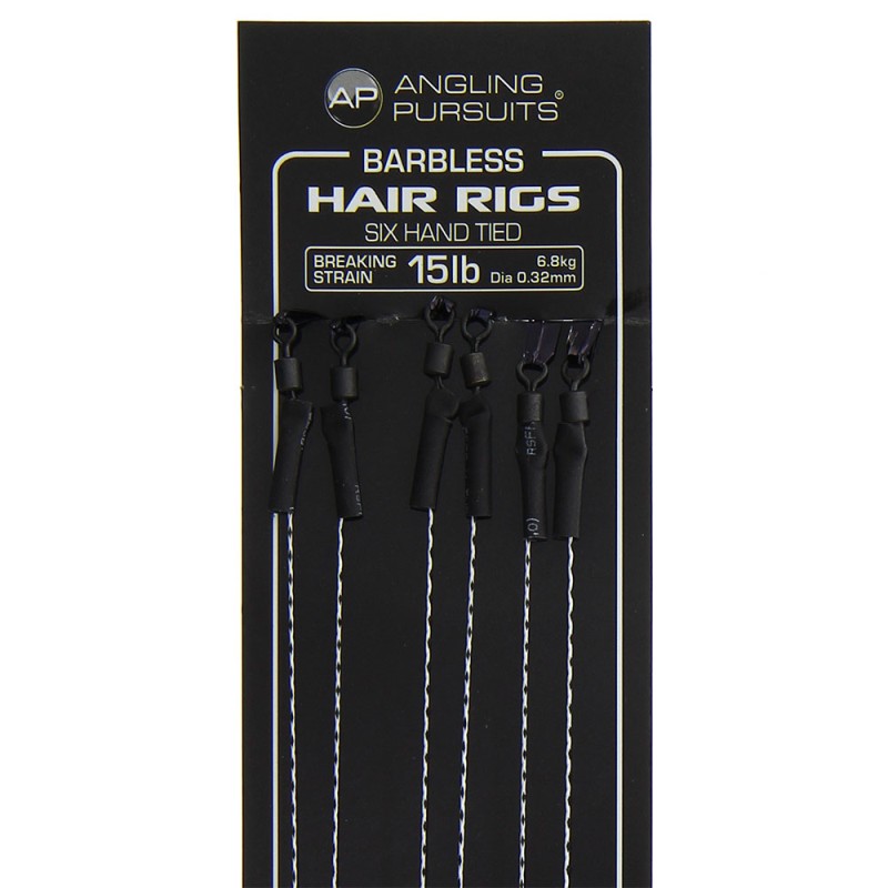 Pavadelių su plauko sistema rinkinys Angling Pursuits Sixpack Hair Rigs - Mixed Sizes