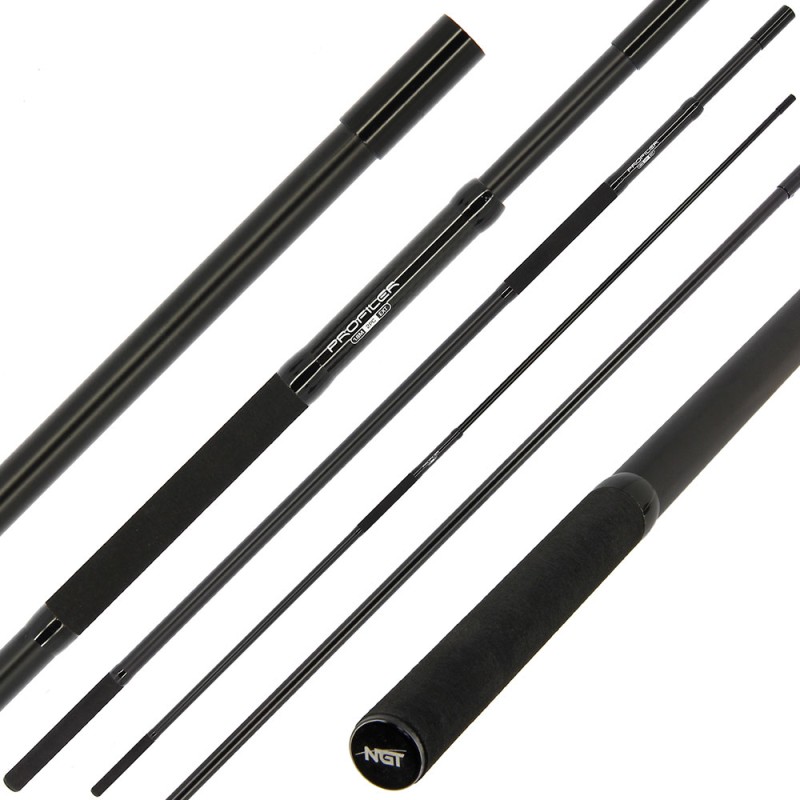 Graibšto kotas NGT Profiler Specimen Net Handle - 1.8m, 2 Section Extendable Carbon